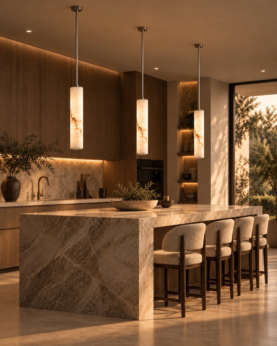 Alabaster Linea Pendant
