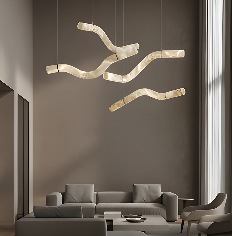 Alabaster Nile Chandelier Style 1