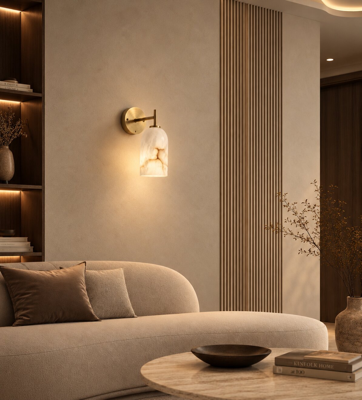 essenzo dome wall sconce