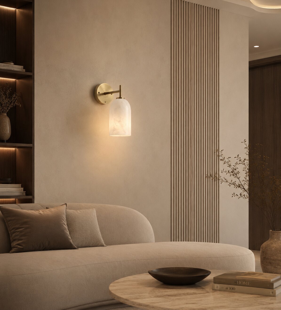 essenzo dome wall sconce