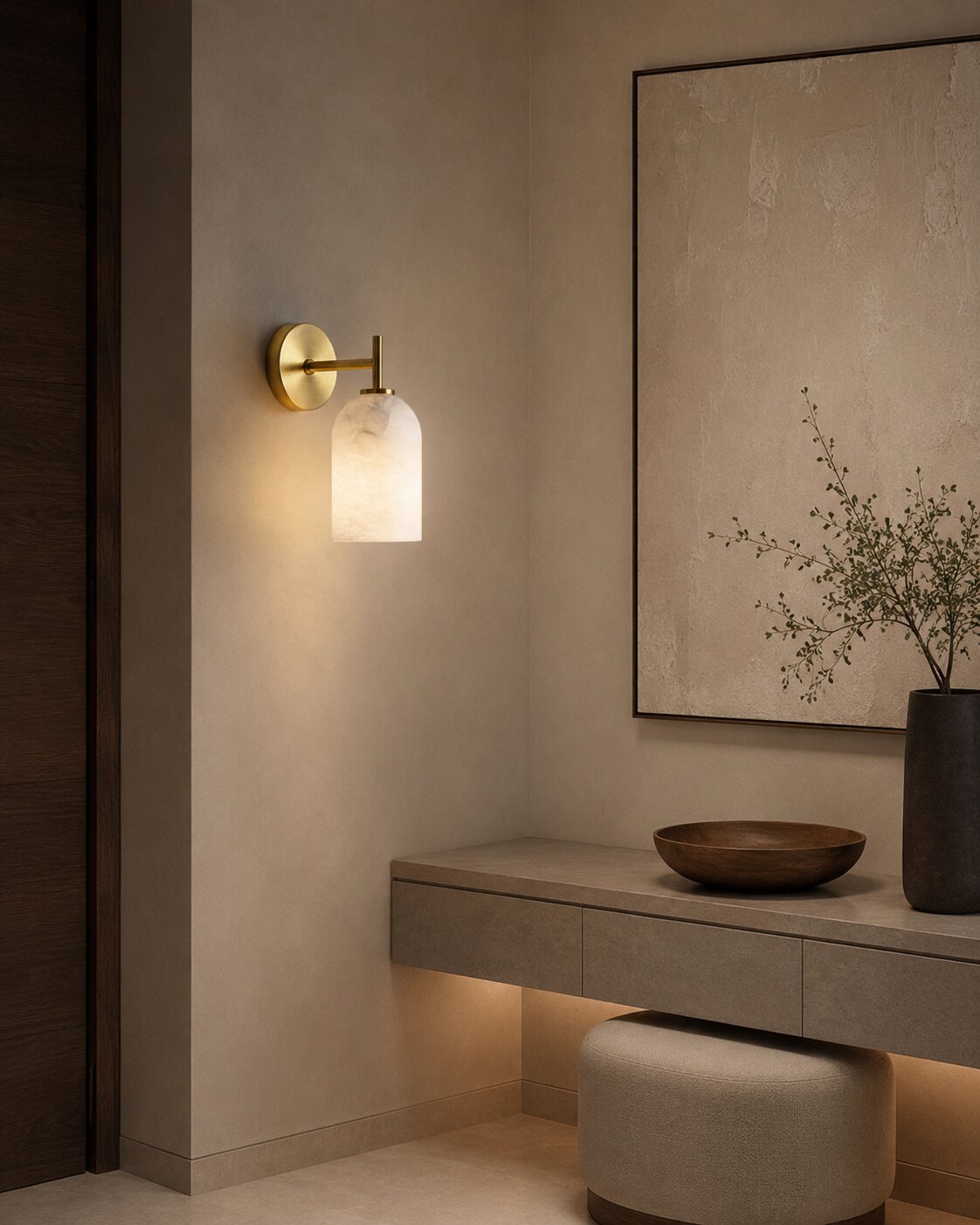 essenzo dome wall sconce