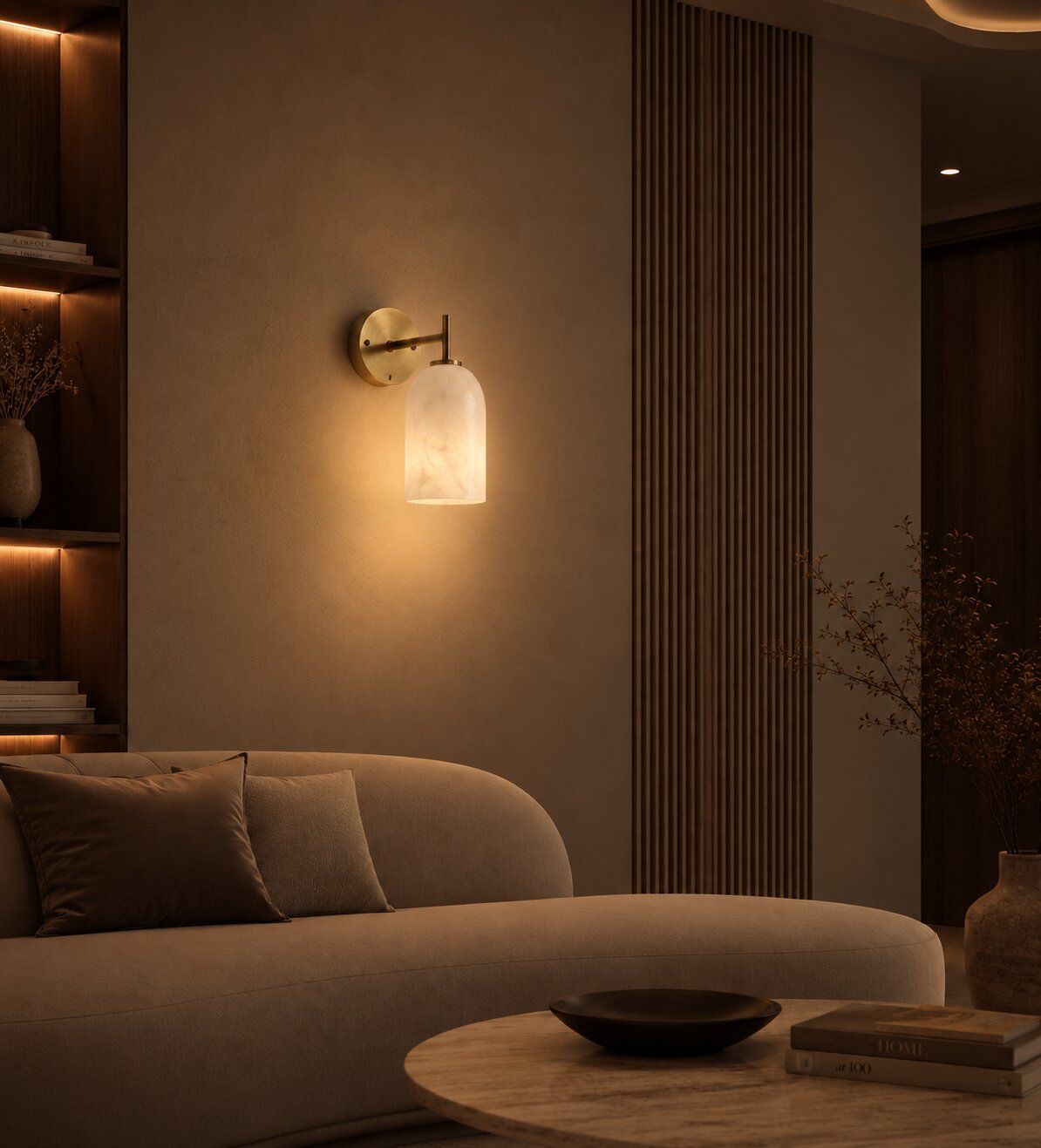 essenzo dome wall sconce