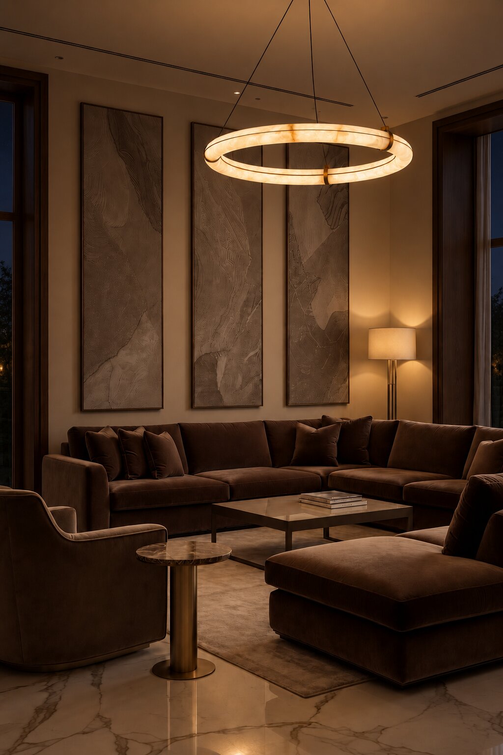 halo ring chandelier