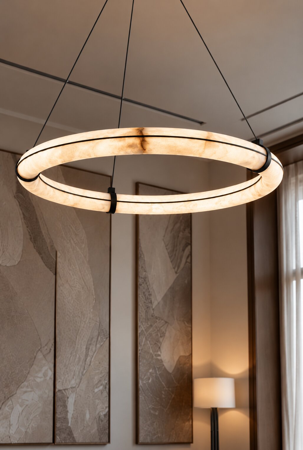 halo ring chandelier