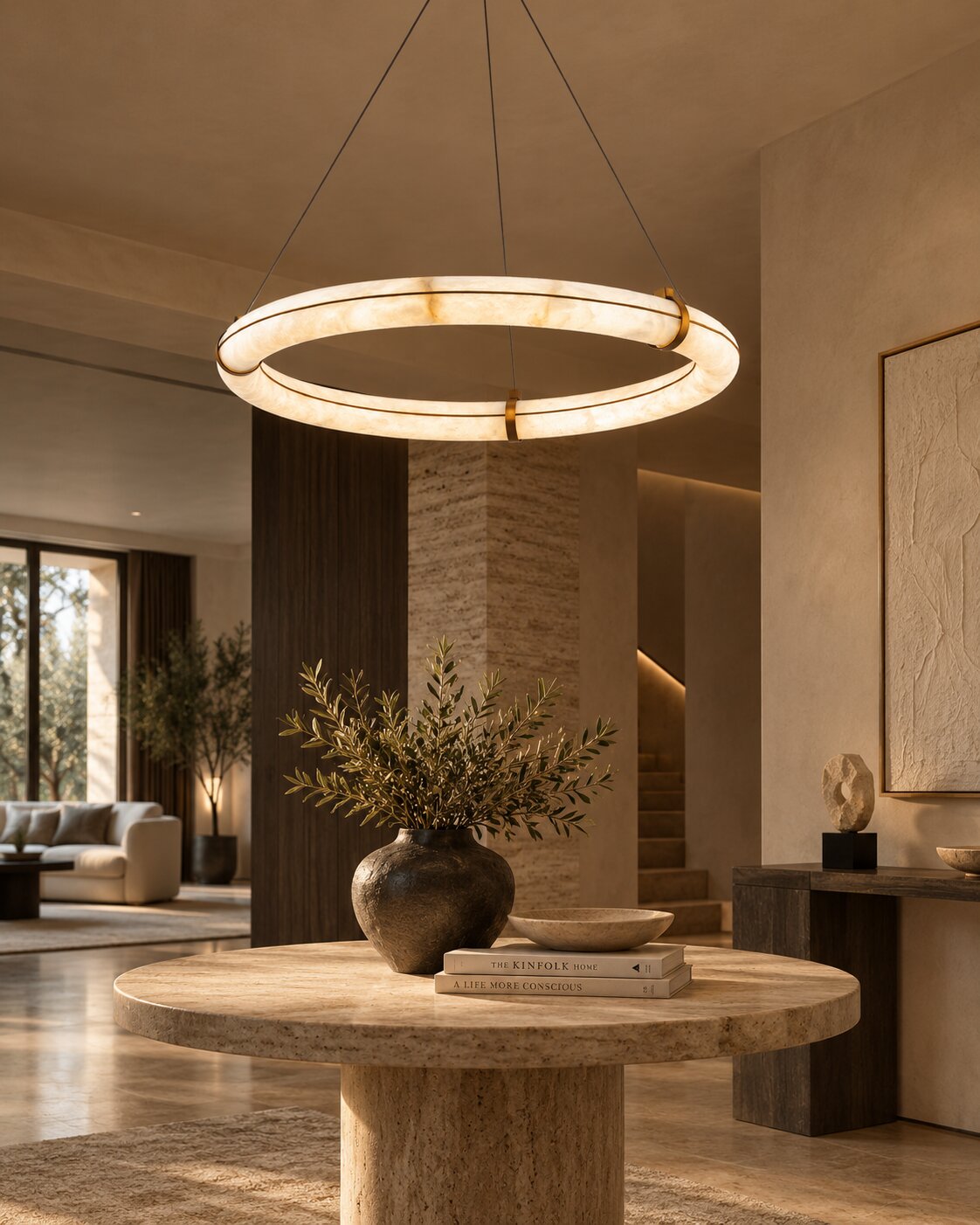 halo ring chandelier