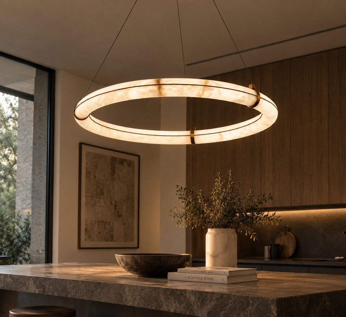 halo ring chandelier