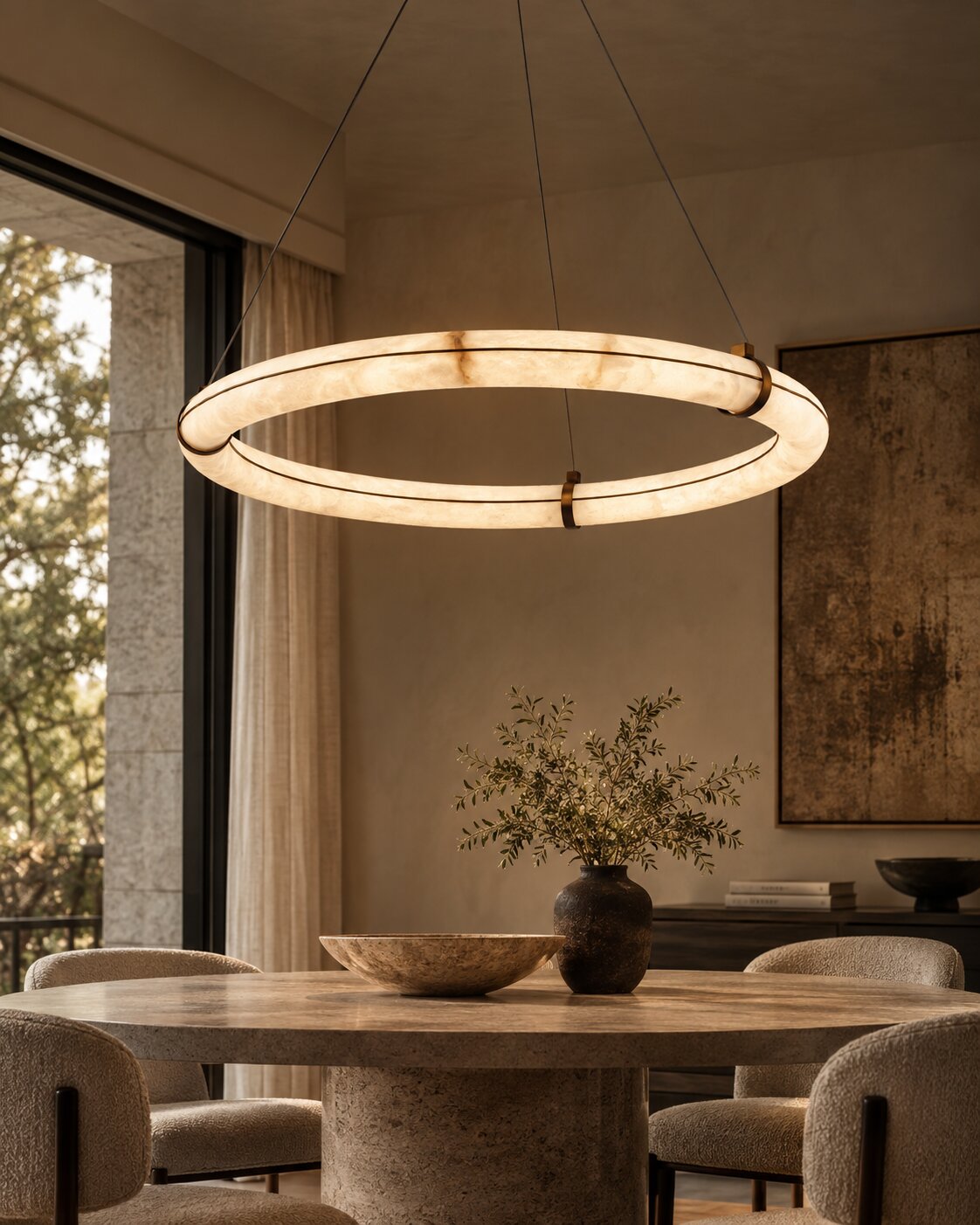 halo ring chandelier