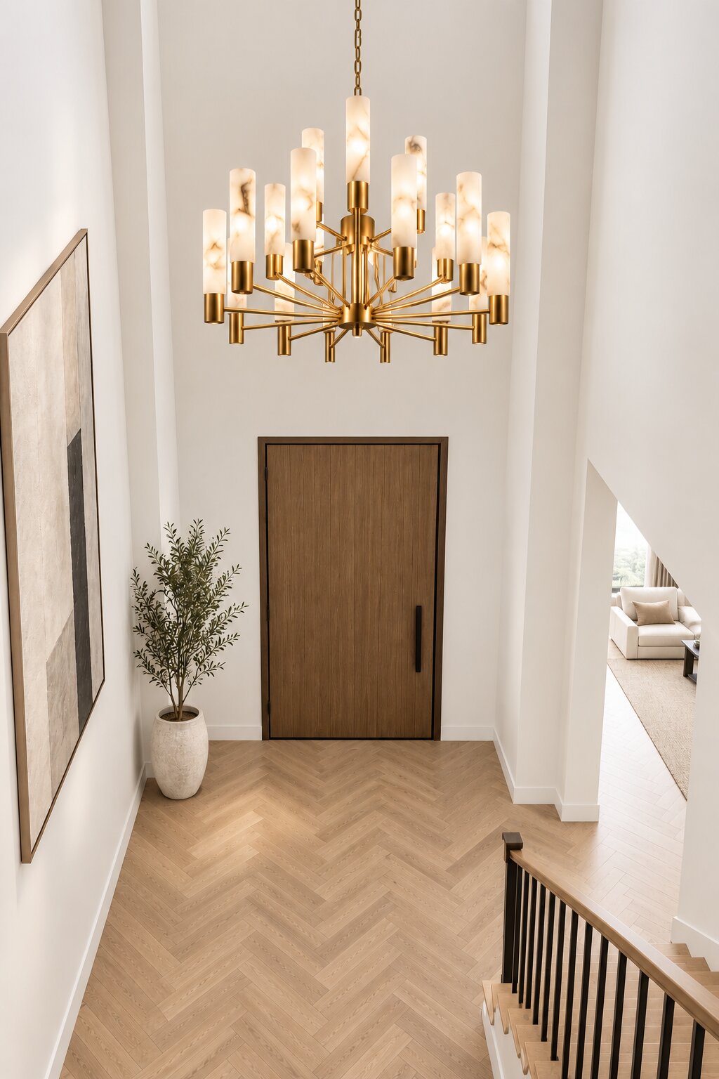 linea aurum chandelier