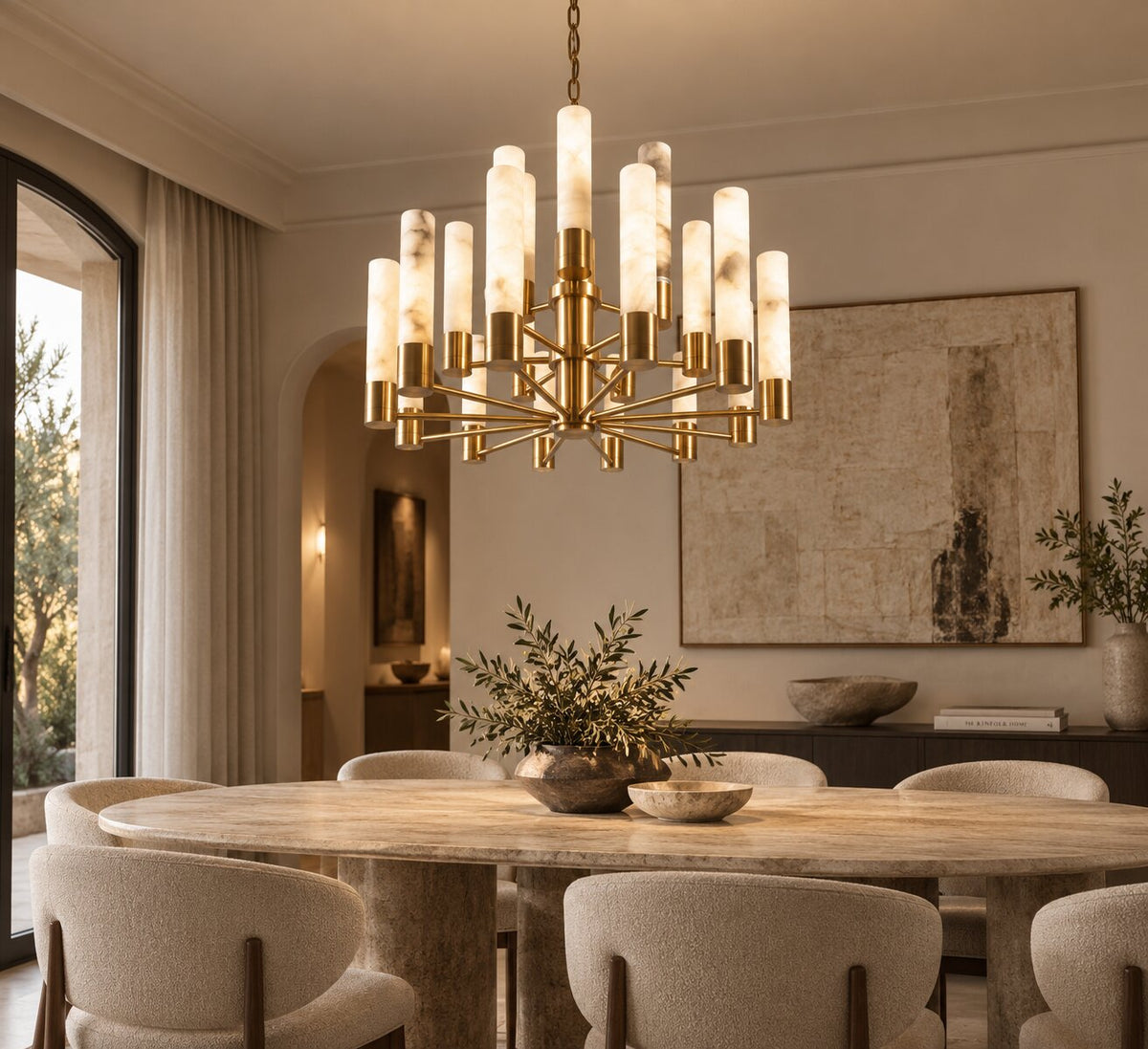 linea aurum chandelier