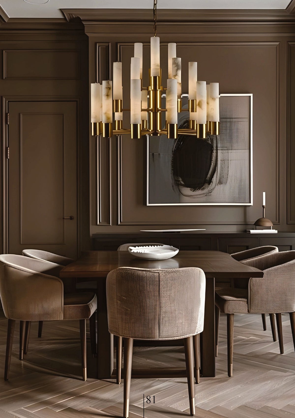 linea aurum chandelier