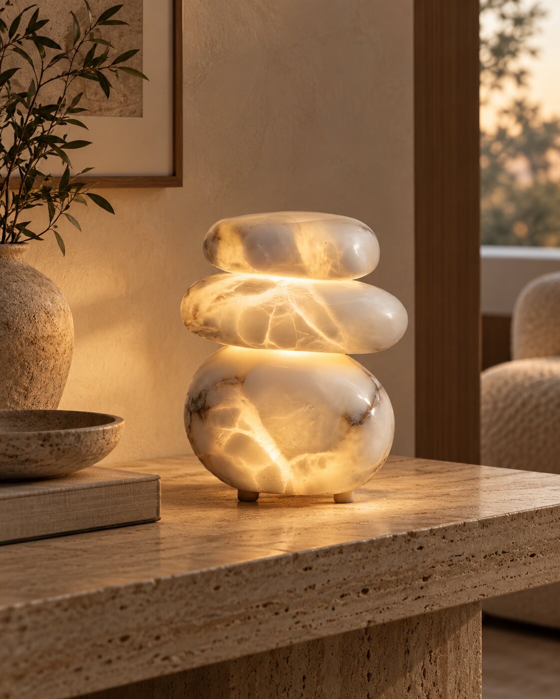 pebble lamp